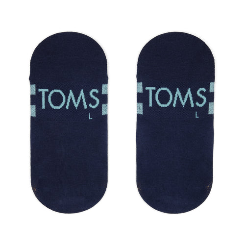 Classic No Show Socks Navy Back View