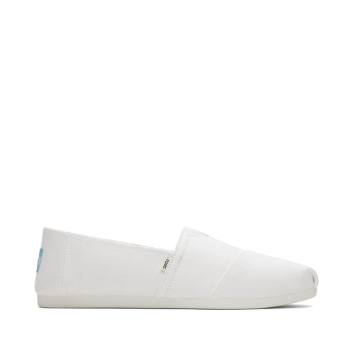 Alpargata White Recycled Cotton Canvas Side View