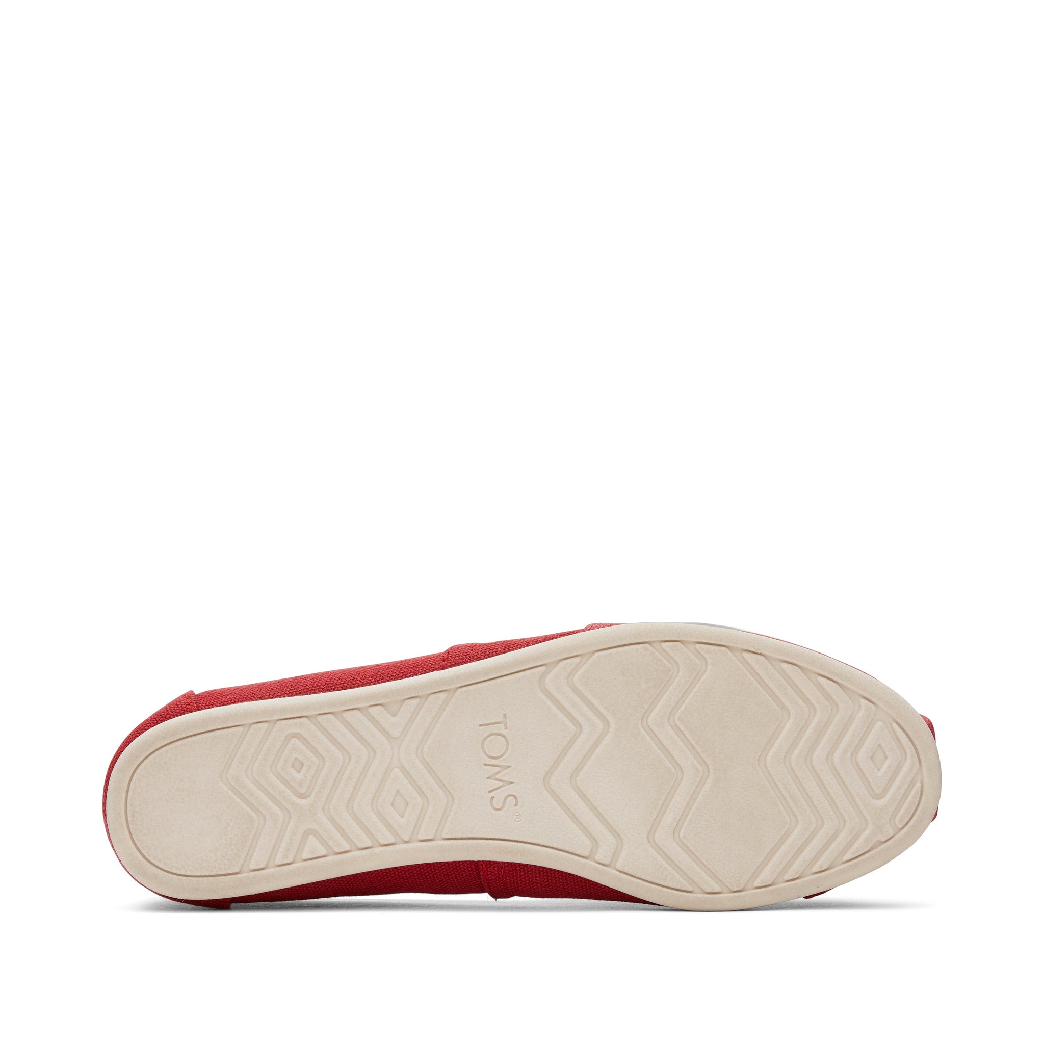 Alpargata Red Recycled Cotton Canvas Bottom Sole View