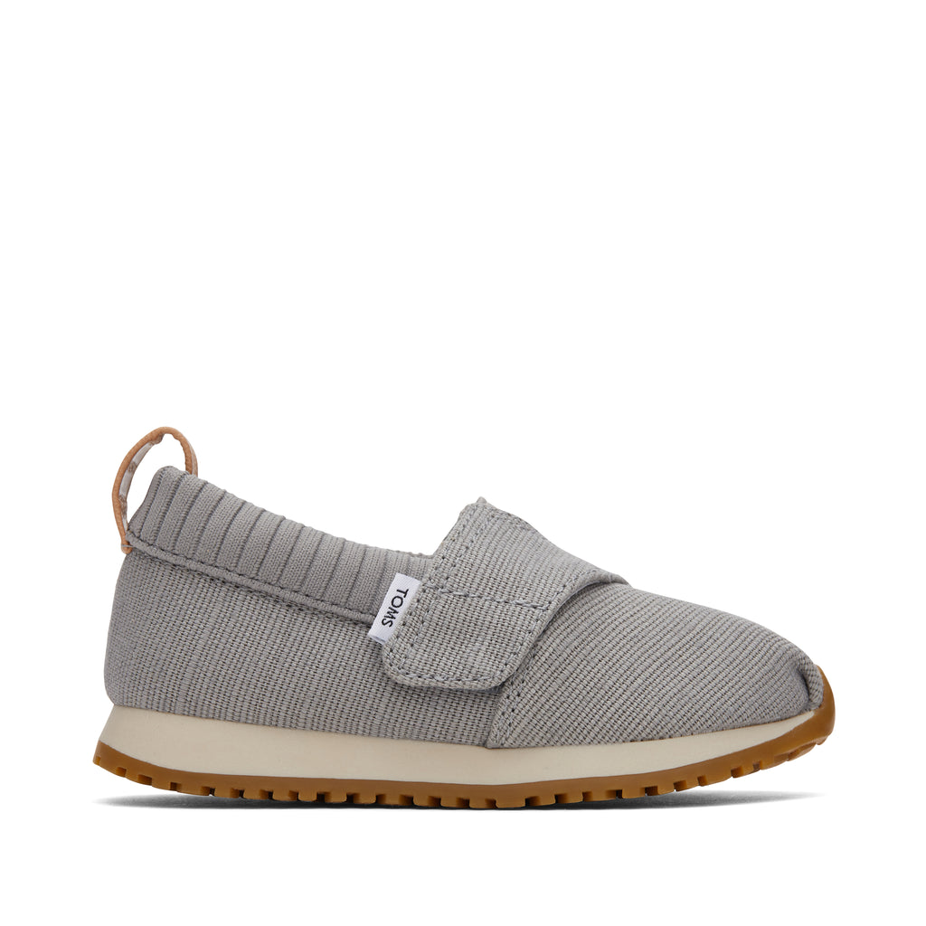 Tiny Resident Drizzle Grey Heritage Canvas Toddler Sneaker Side View