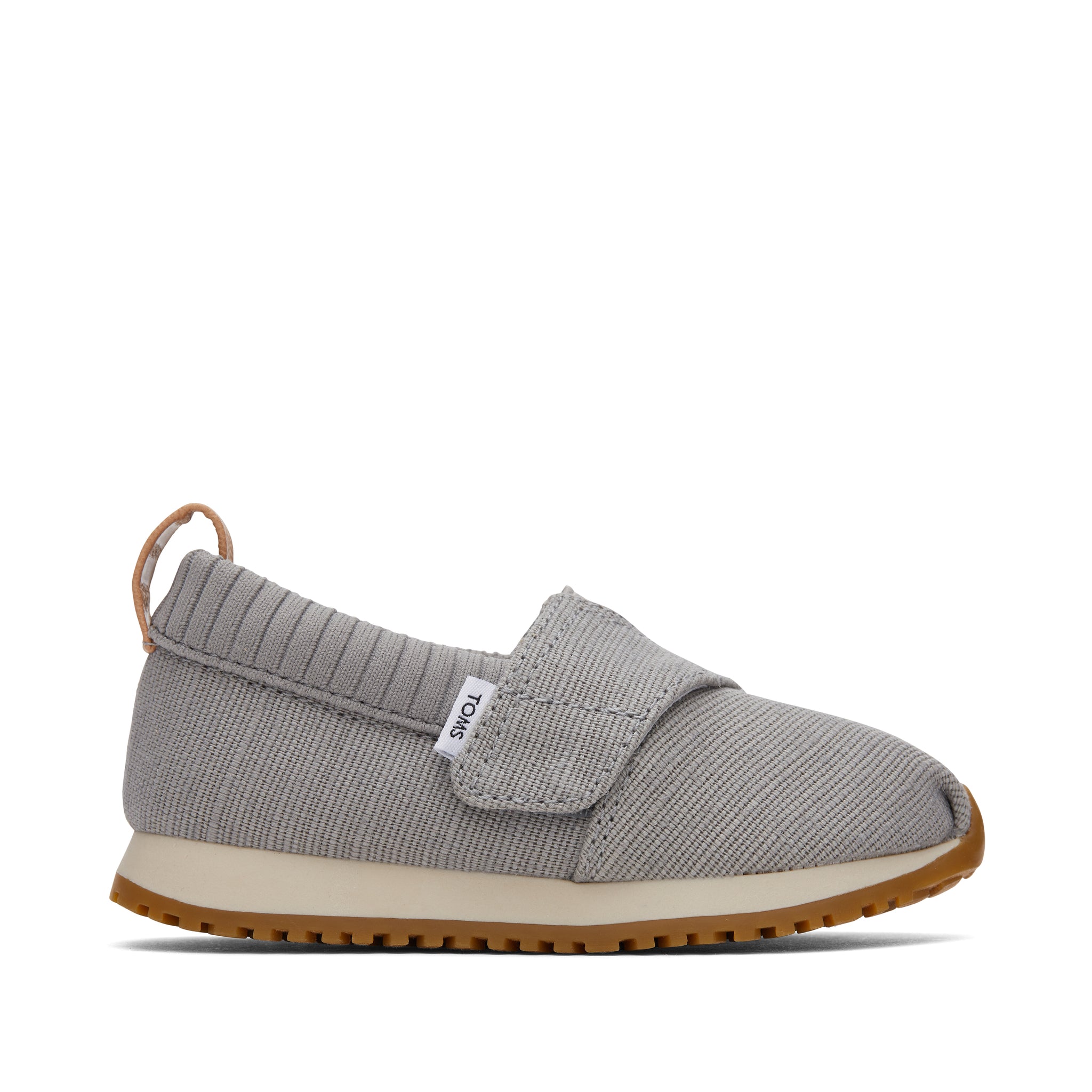 Tiny Resident Drizzle Grey Heritage Canvas Toddler Sneaker Side View