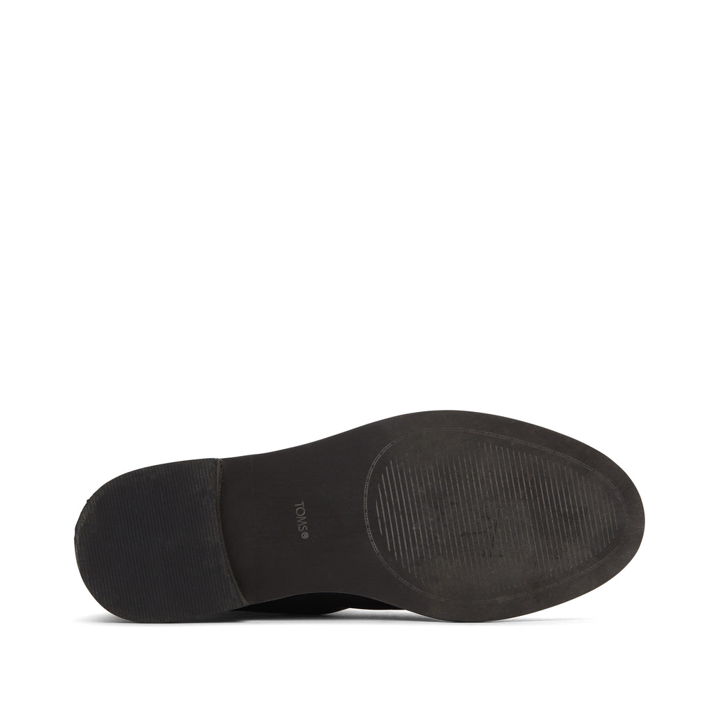 Charlie Black Leather Boot Bottom Sole View