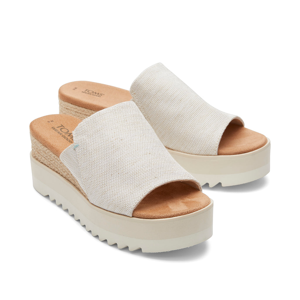 Diana Mule Natural Sandal Front View