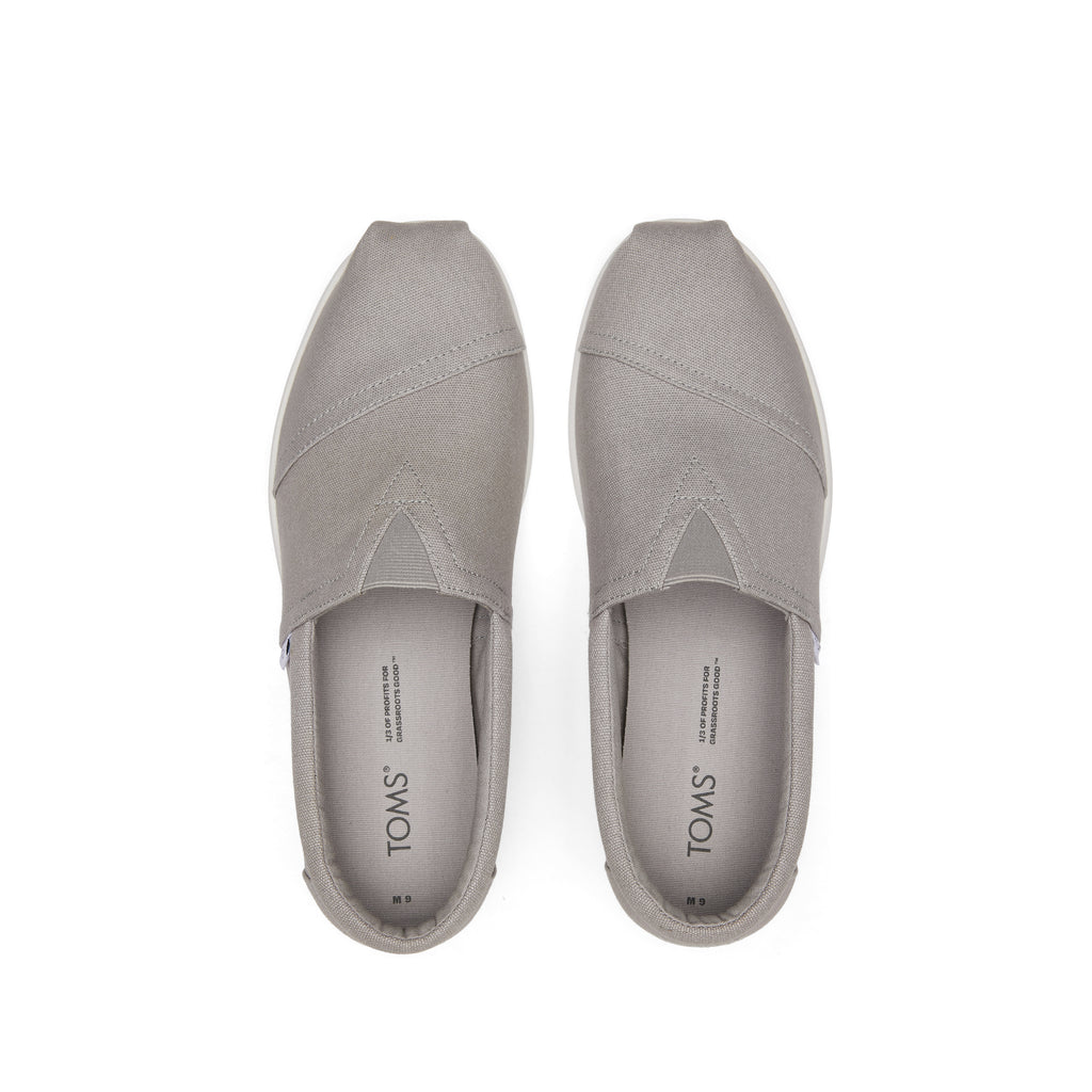 Alp Fwd Grey Recycled Cotton Canvas Top View