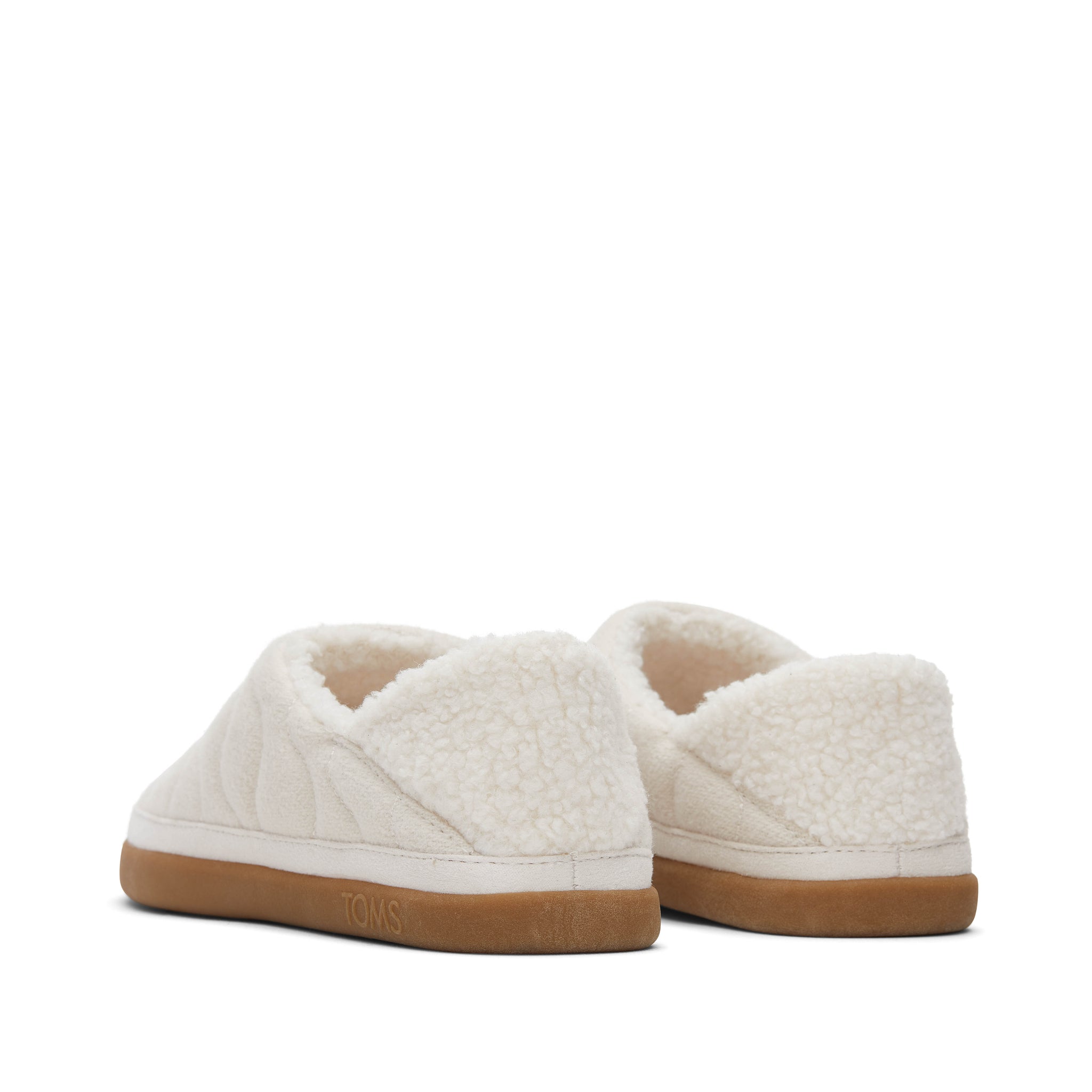 Ezra Light Sand Quilted Convertible Slipper Back View