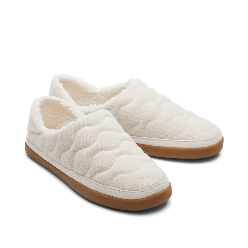 Ezra Light Sand Quilted Convertible Slipper Front View