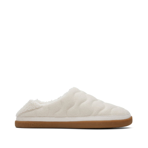 Ezra Light Sand Quilted Convertible Slipper Side View