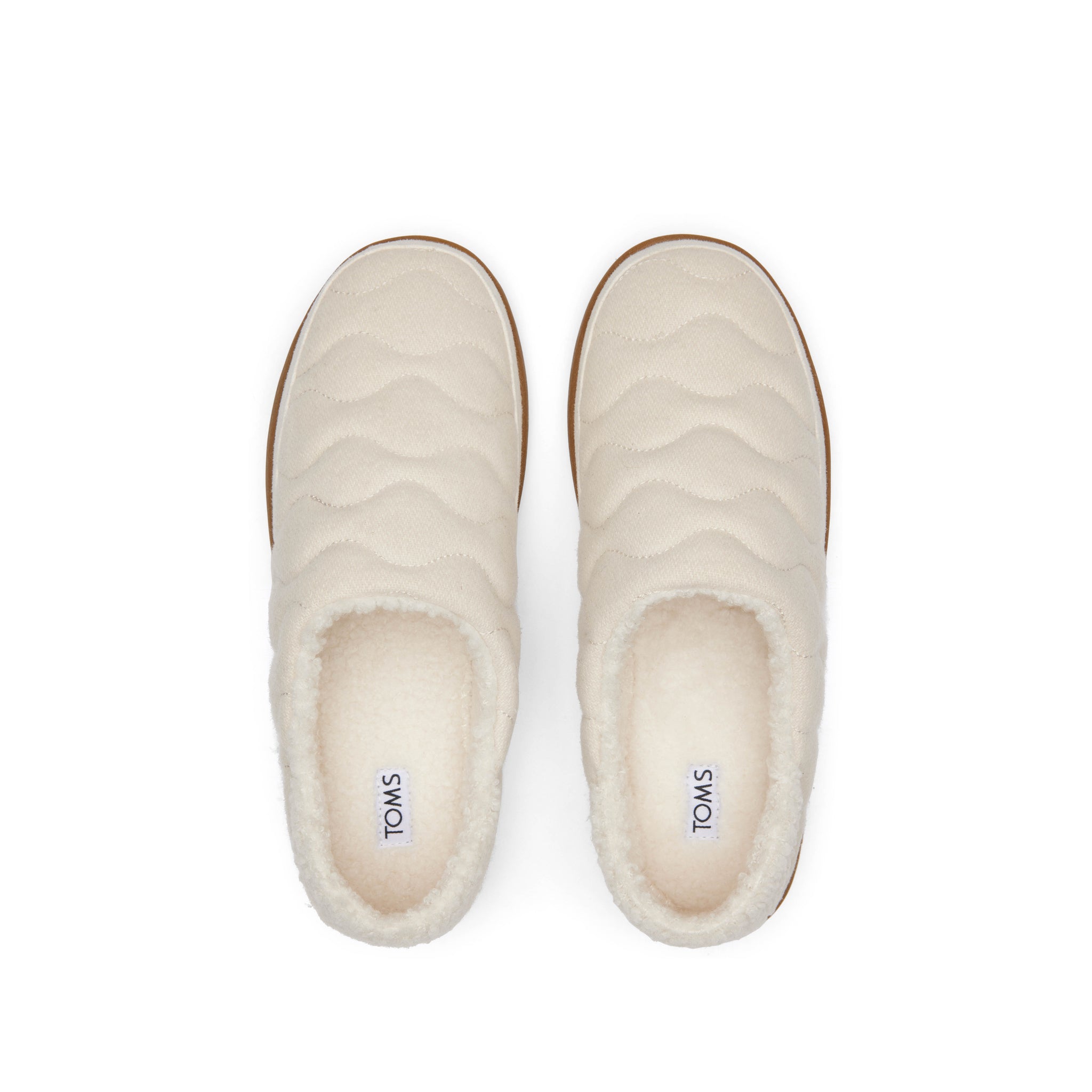 Ezra Light Sand Quilted Convertible Slipper Top View