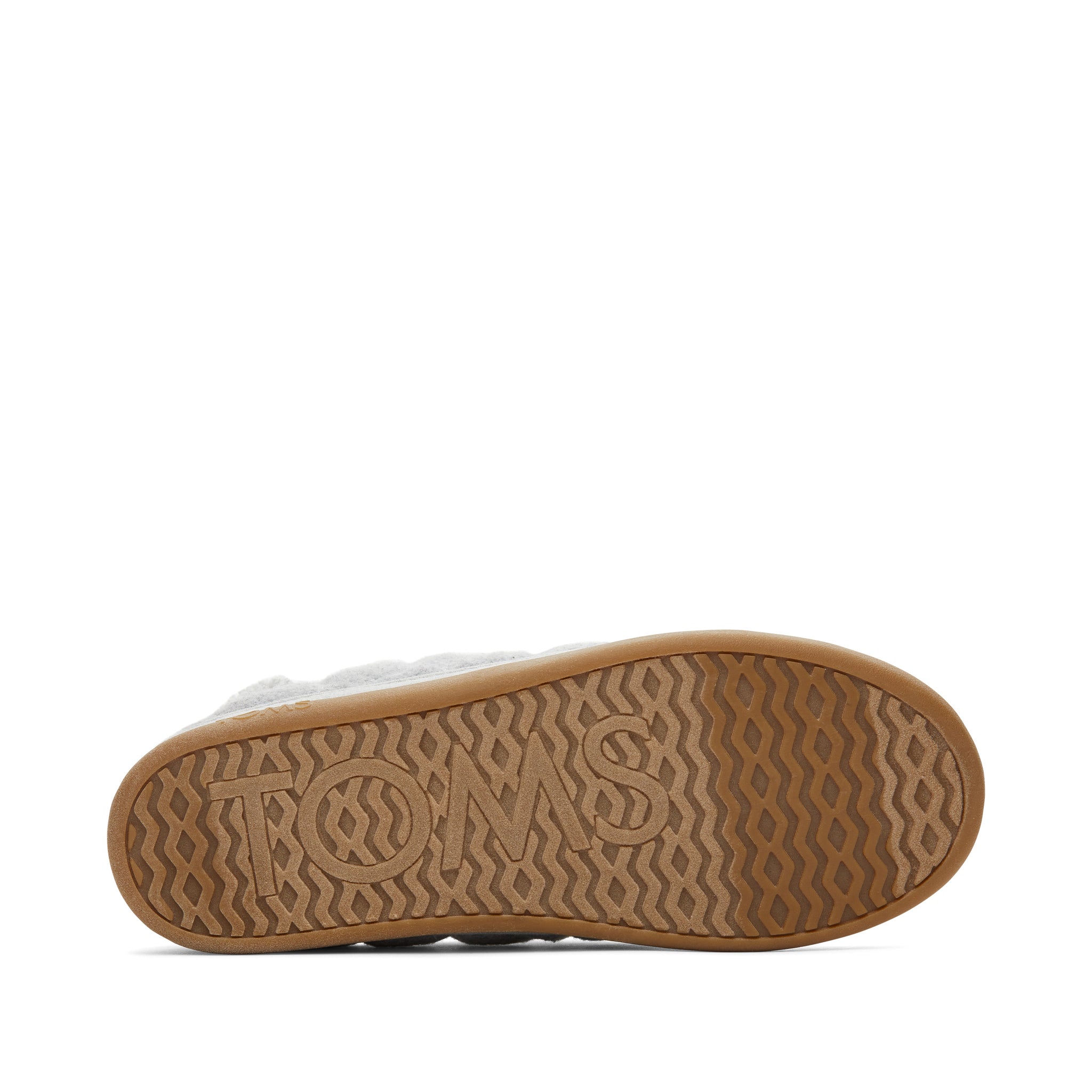 Ezra Grey Quilted Convertible Slipper Bottom Sole View
