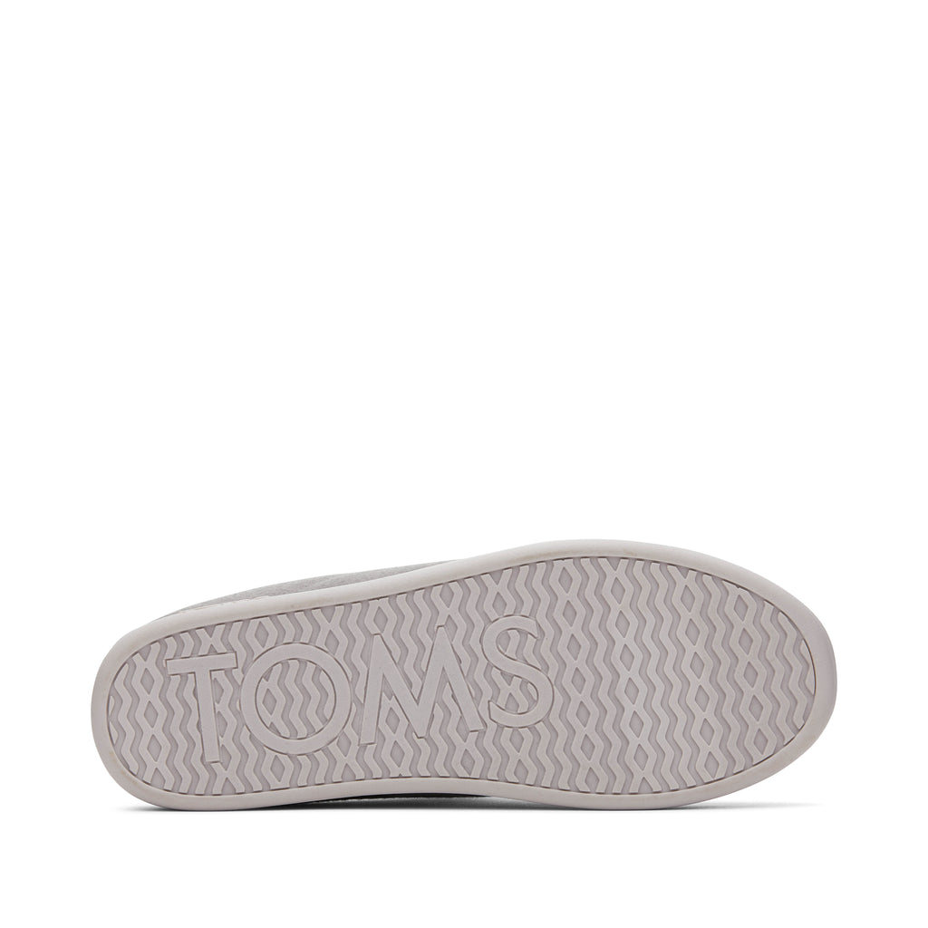 Ezra Grey Faux Fleece Convertible Slipper Bottom Sole View