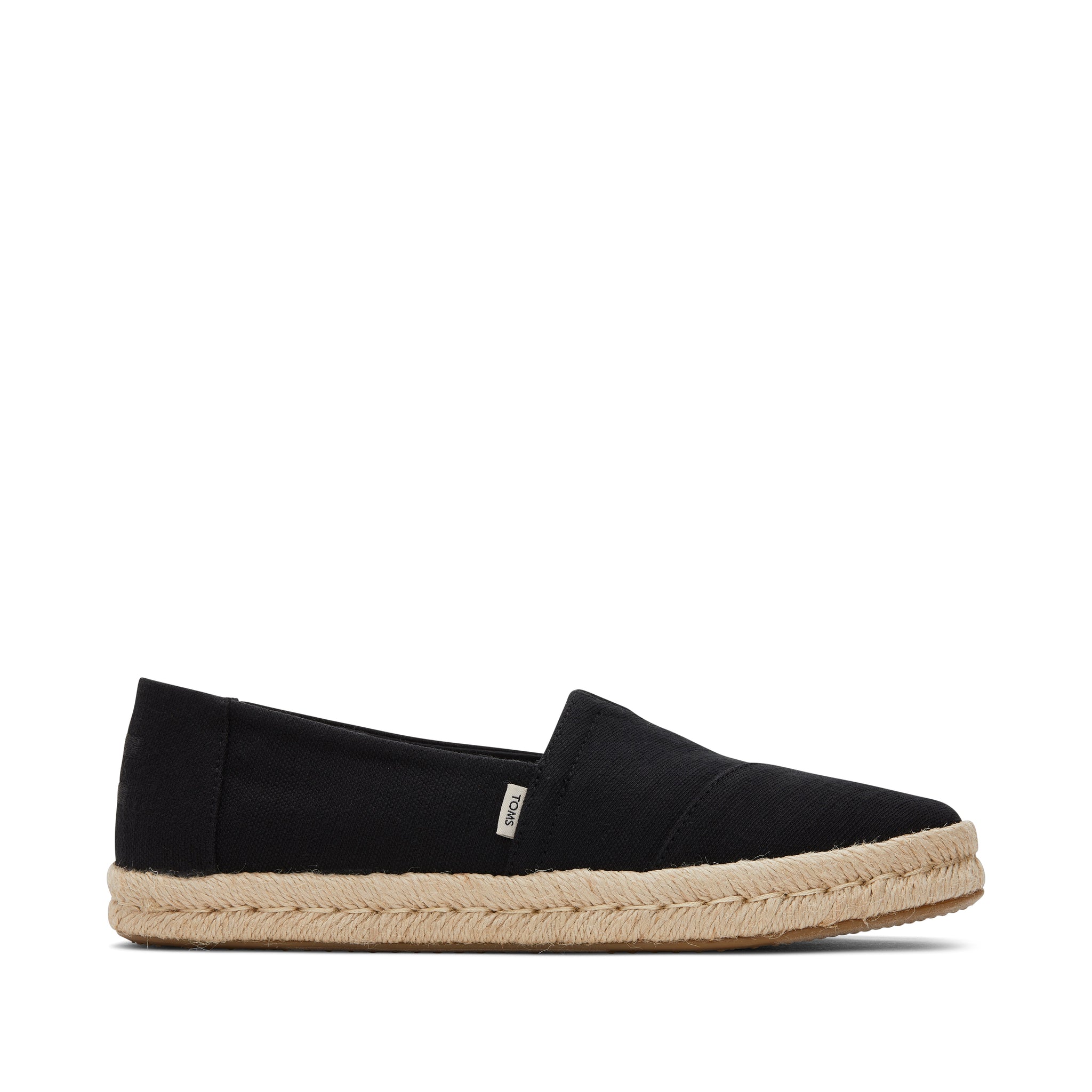 Alpargata Rope 2.0 Black Recycled Cotton Espadrille Side View