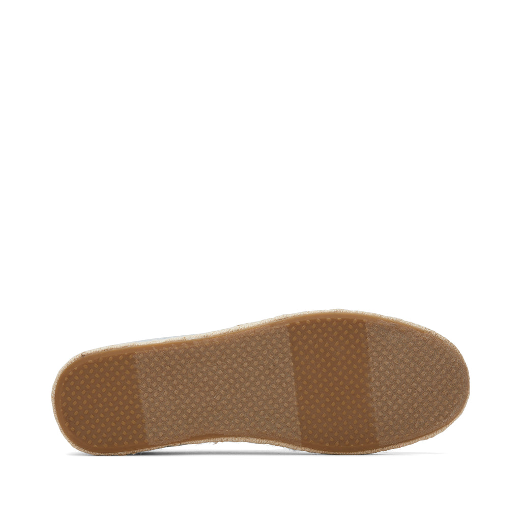 Alpargata Rope 2.0 Blue Denim Recycled Cotton Slubby Espadrille Bottom Sole View