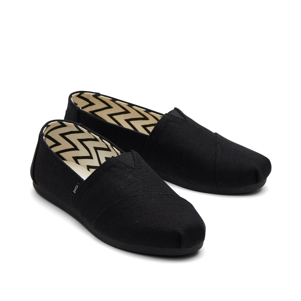 Alpargata All Black Heritage Canvas Front View