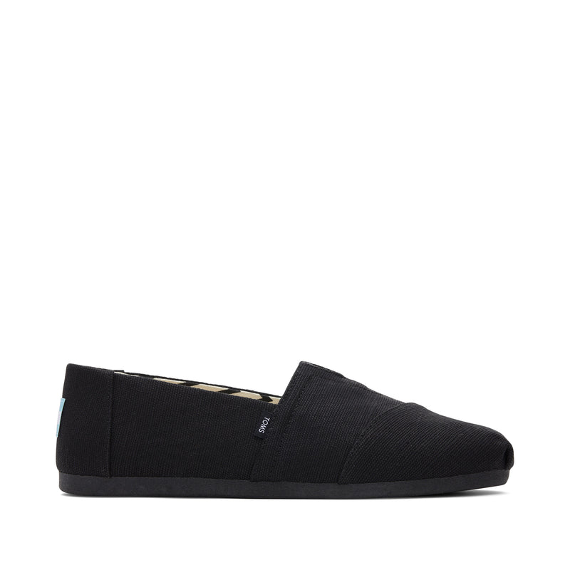 Alpargata All Black Heritage Canvas Side View