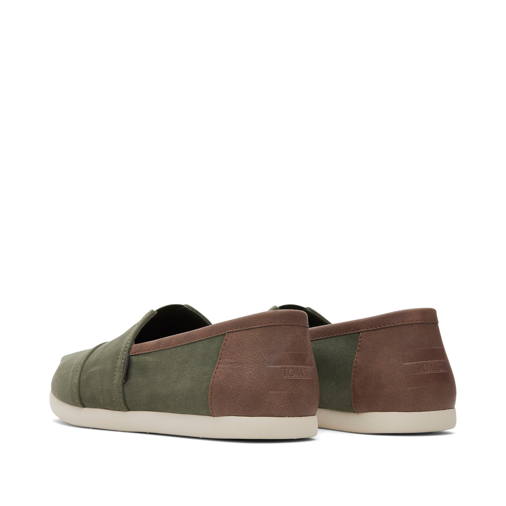 Alpargata Green SyntheticTrim Back View