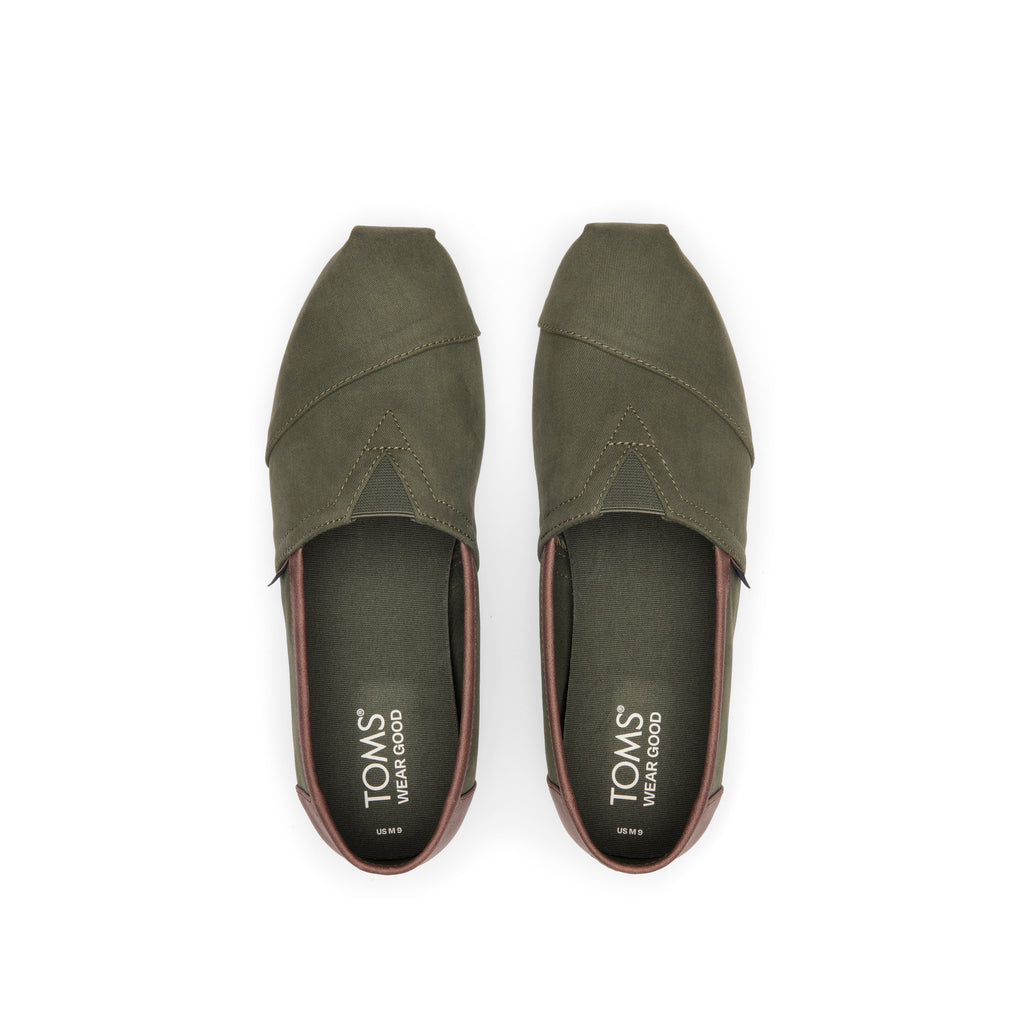 Alpargata Green SyntheticTrim Top View
