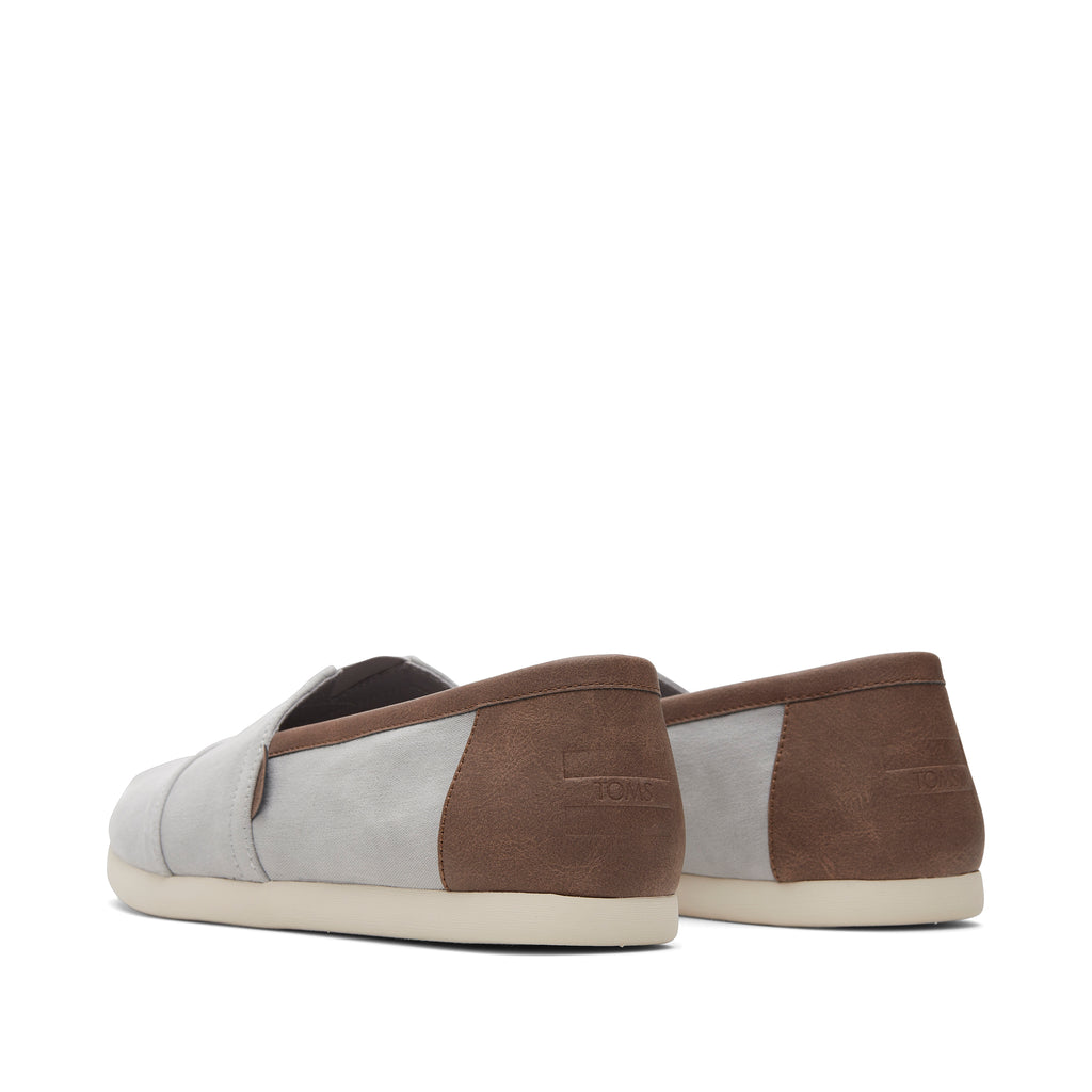 Alpargata Grey SyntheticTrim Back View