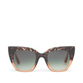 Lunettes de soleil Sydney Traveler - Écaille abricot - Dégradé olive