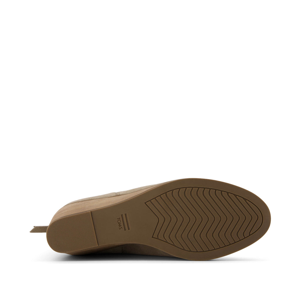 Casey Wedge Boot - Dune Suede Bottom Sole View