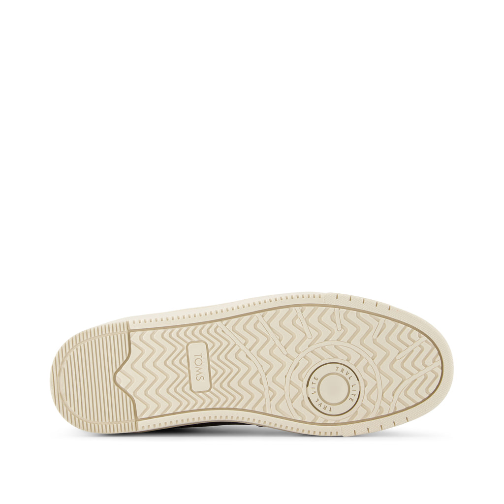 TRVL LITE Court Brown Leather Sneaker Bottom Sole View