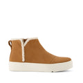 Verona Mid Platform sneaker - Bruin suède imitatiebont