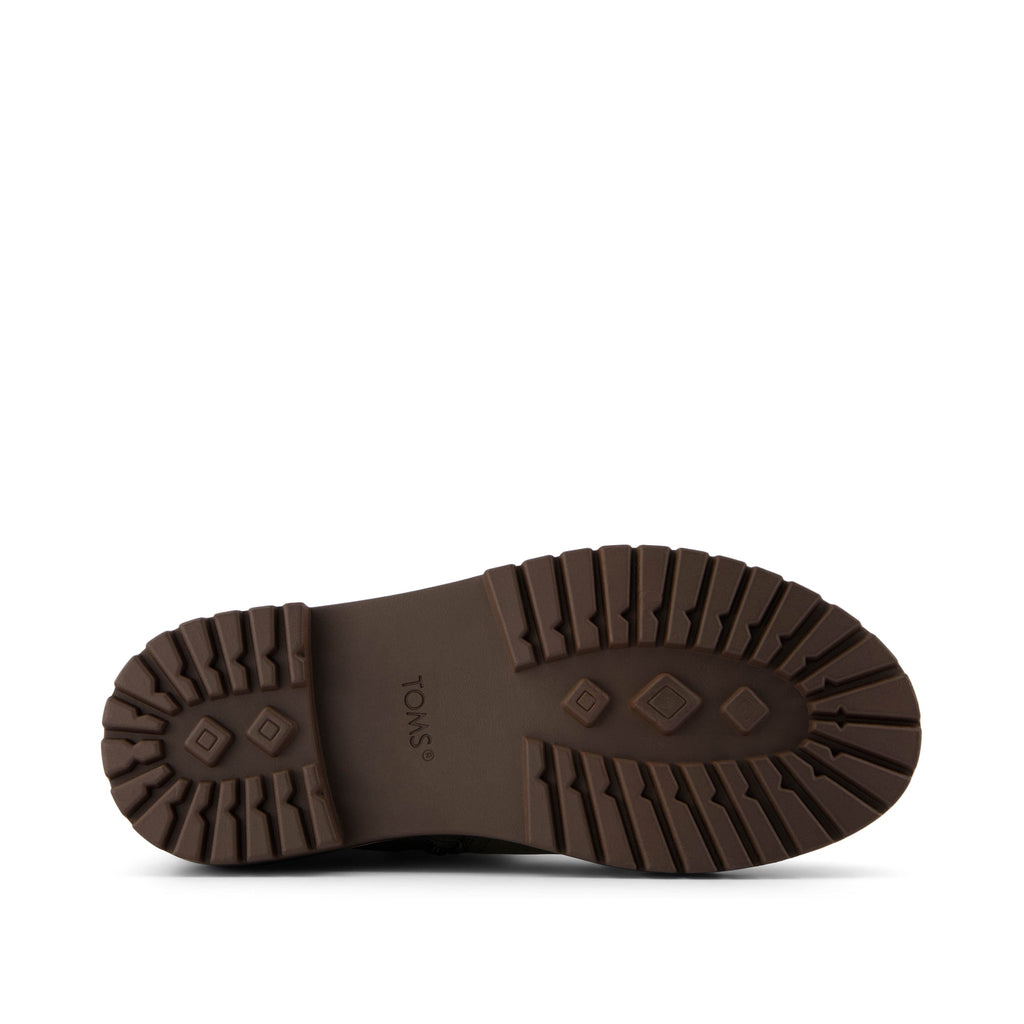 Bennet Kids Boot - Canteen Nubuck PU with Faux Fur Bottom Sole View