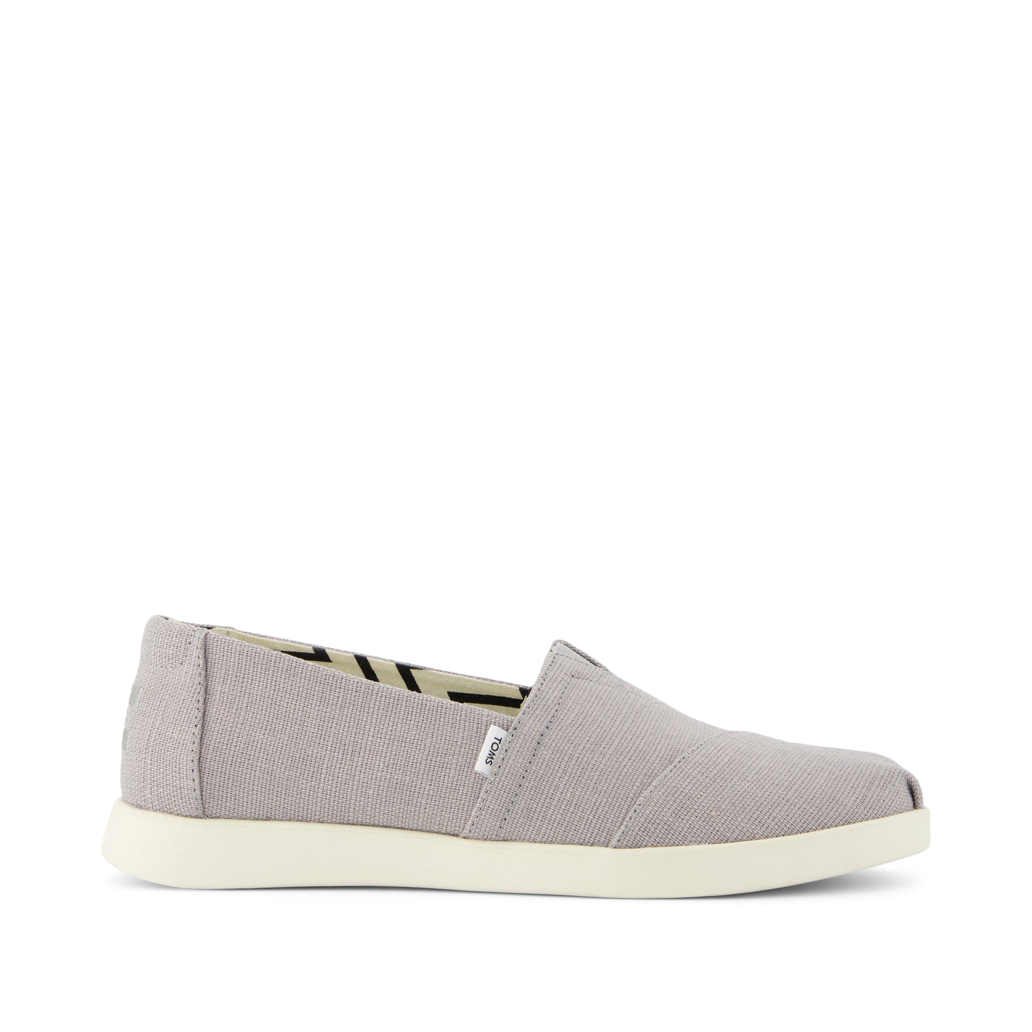Alpargata Plus Drizzle Grey Heritage Canvas Side View