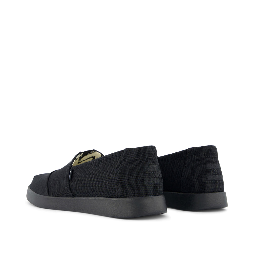 Alpargata Plus All Black Heritage Canvas Back View