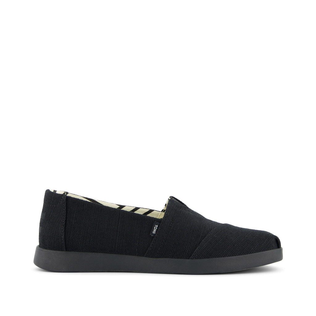 Alpargata Plus All Black Heritage Canvas Side View
