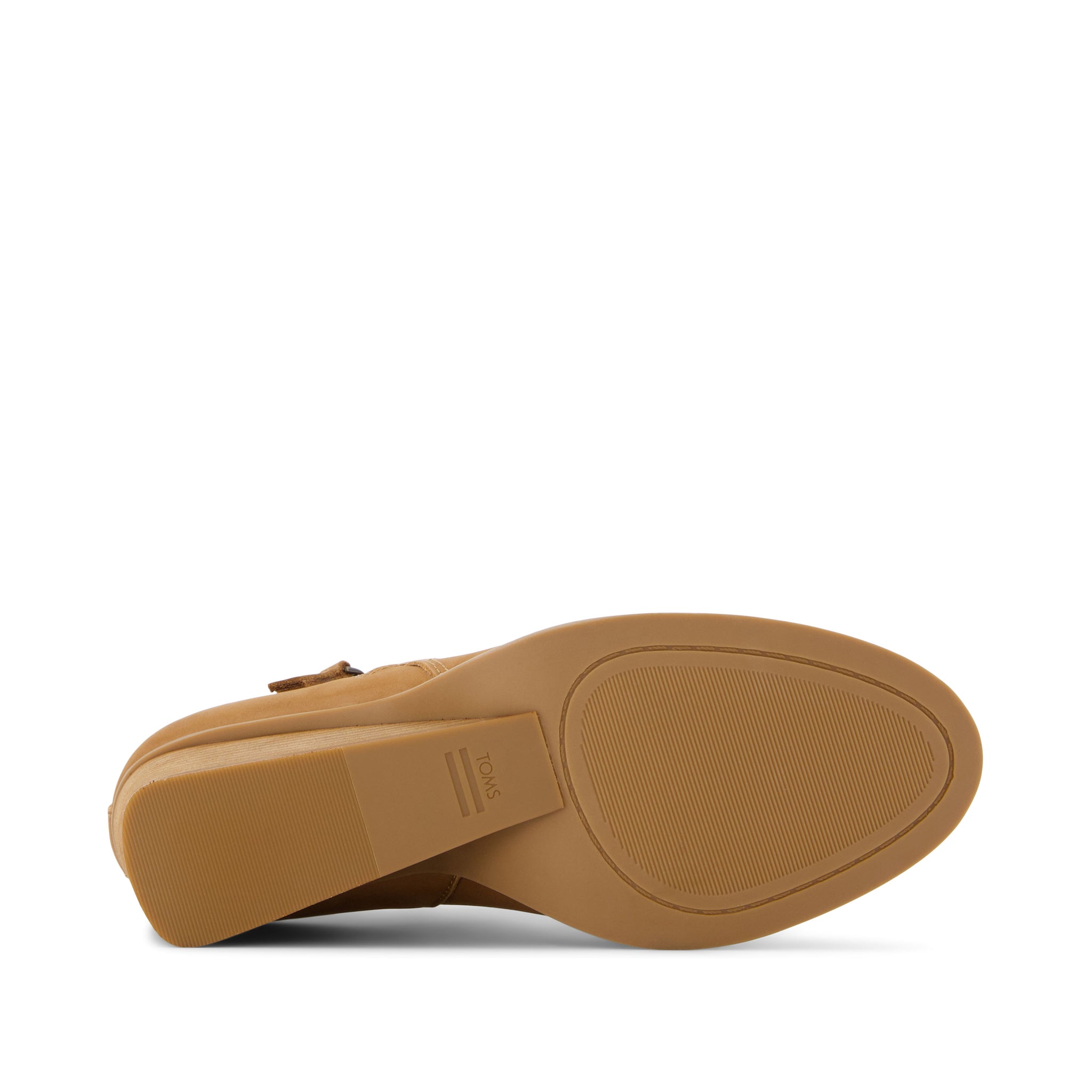 Goldie Brown Leather Wedge Boot Bottom Sole View