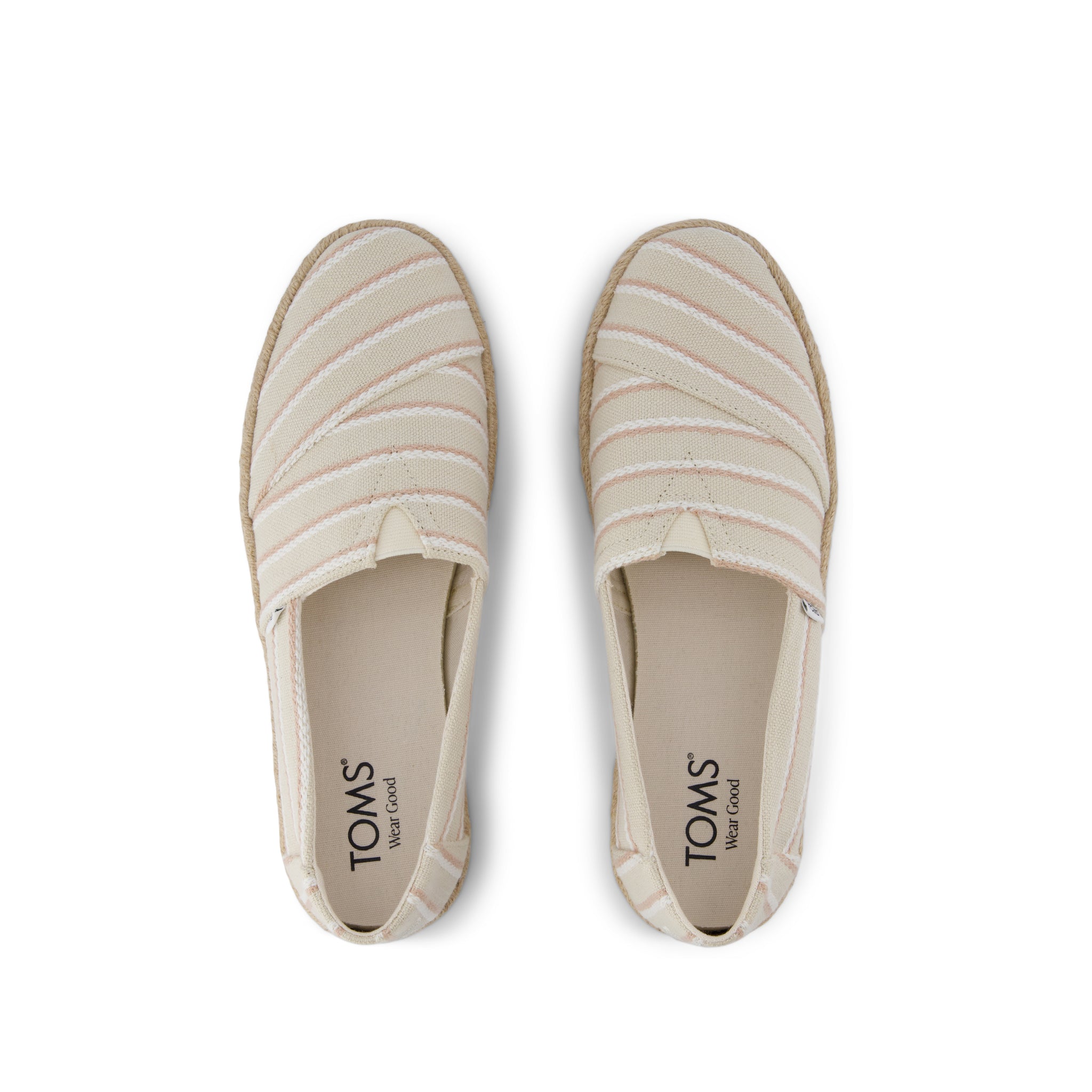 Alpargata Rope 2.0 Espadrille - Natural Woven Stripes Top View