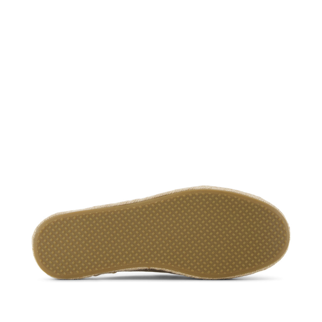 Santiago Mule Espadrille - Dune Grey Suede Bottom Sole View