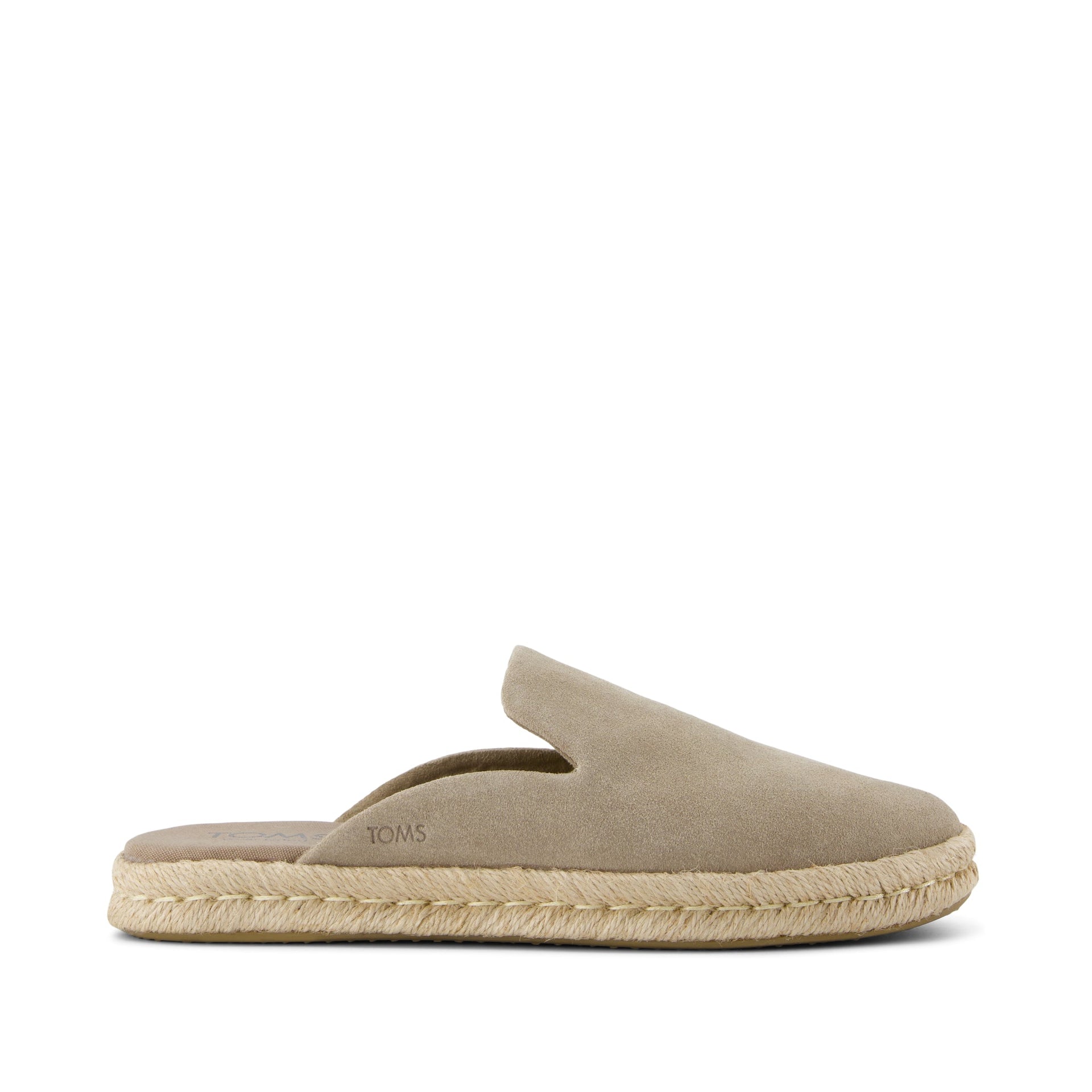 Santiago Mule Espadrille - Steingraues Wildleder