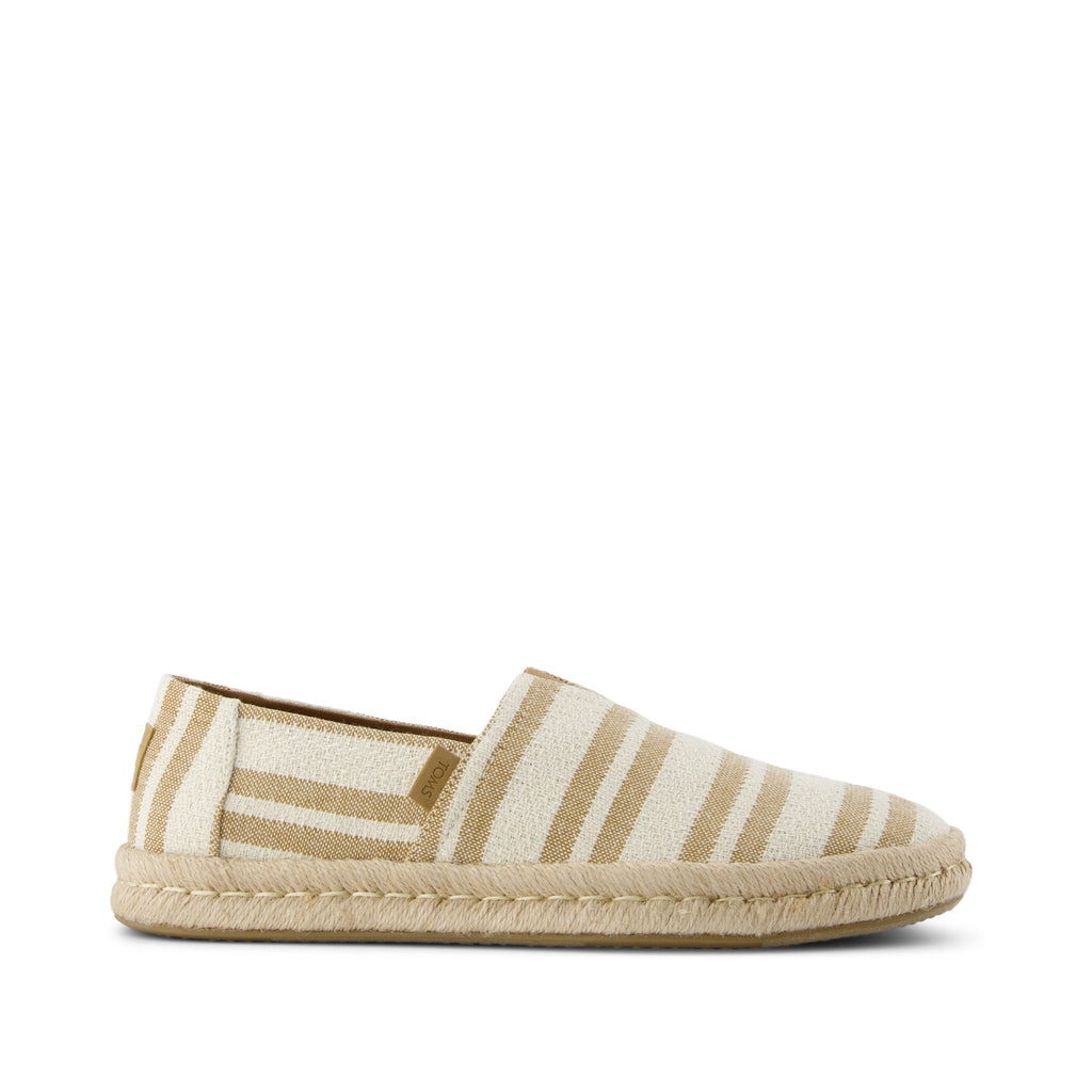Alpargata Rope 2.0 Espadrille - Toffee Beach Stripe Side View