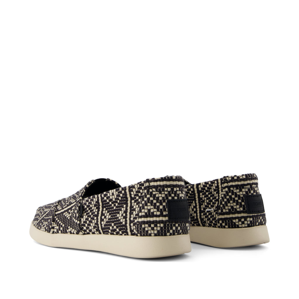 Alpargata Plus - Black Diamond Global Woven Back View
