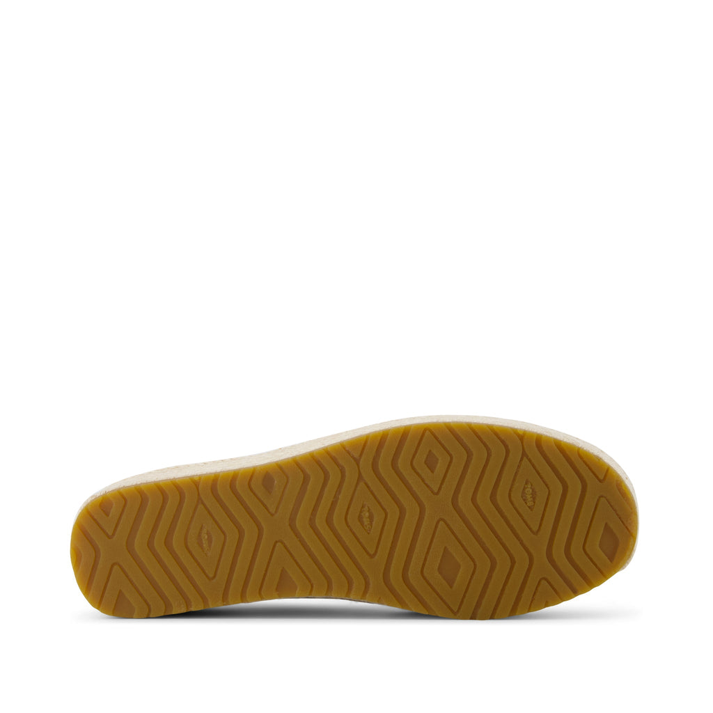 Valencia Espadrille - Silver Metallic Nappa Leather Bottom Sole View