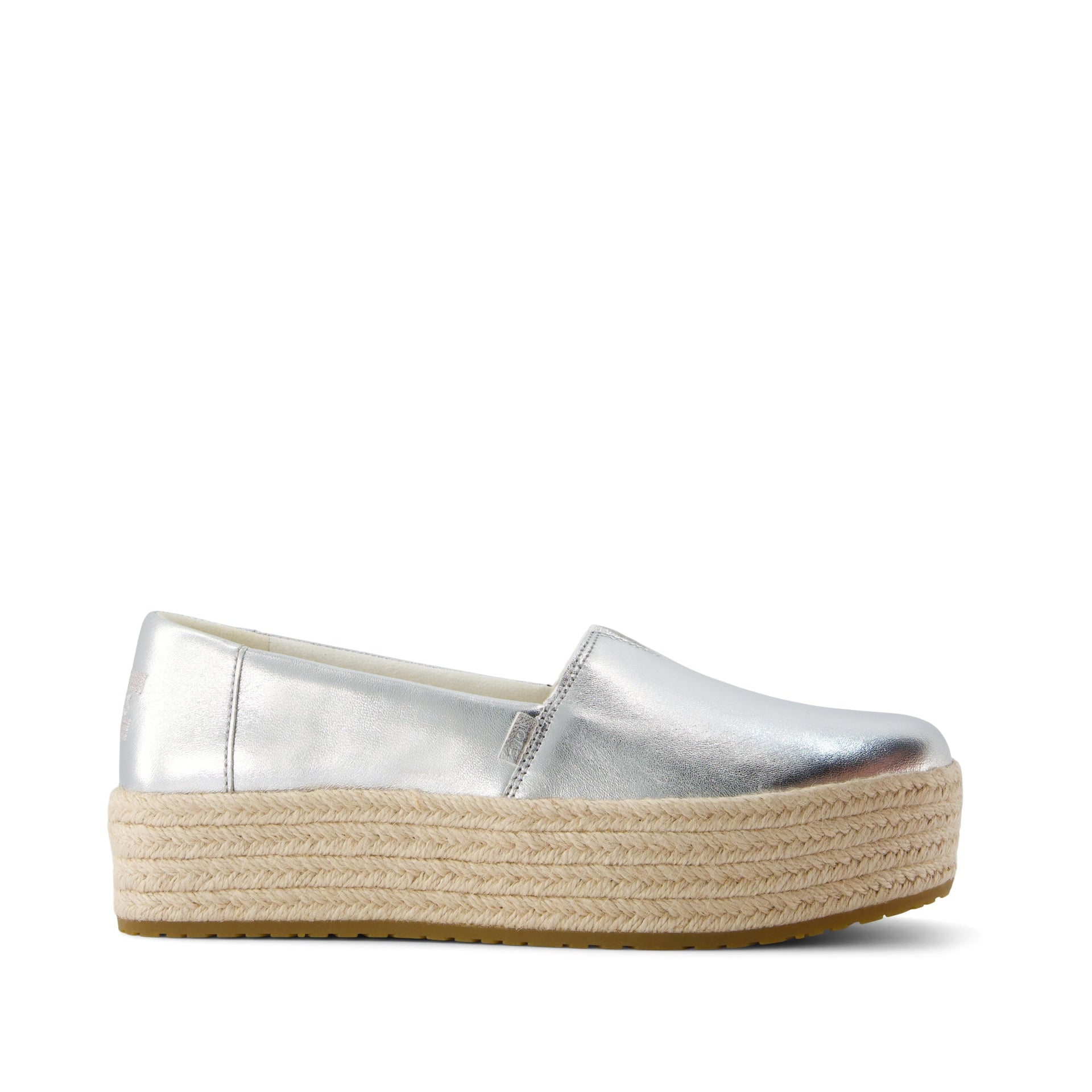 Valencia Espadrille - Metallisches Nappaleder