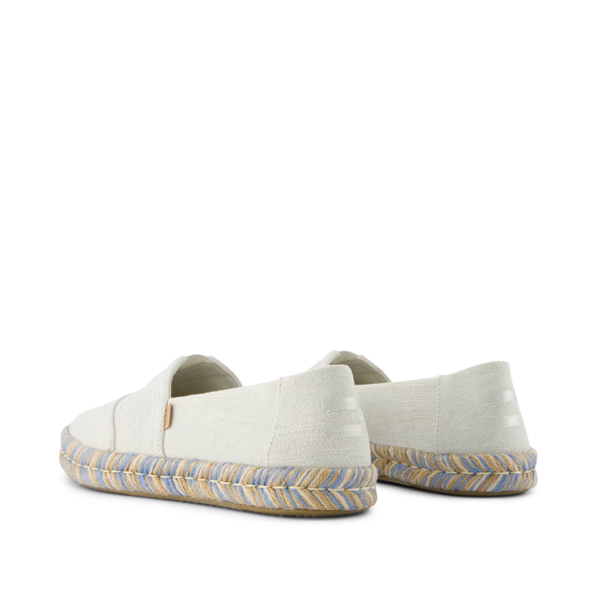 Alpargata Rope 2.0 Espadrille - White Onyx Textured Denim Back View