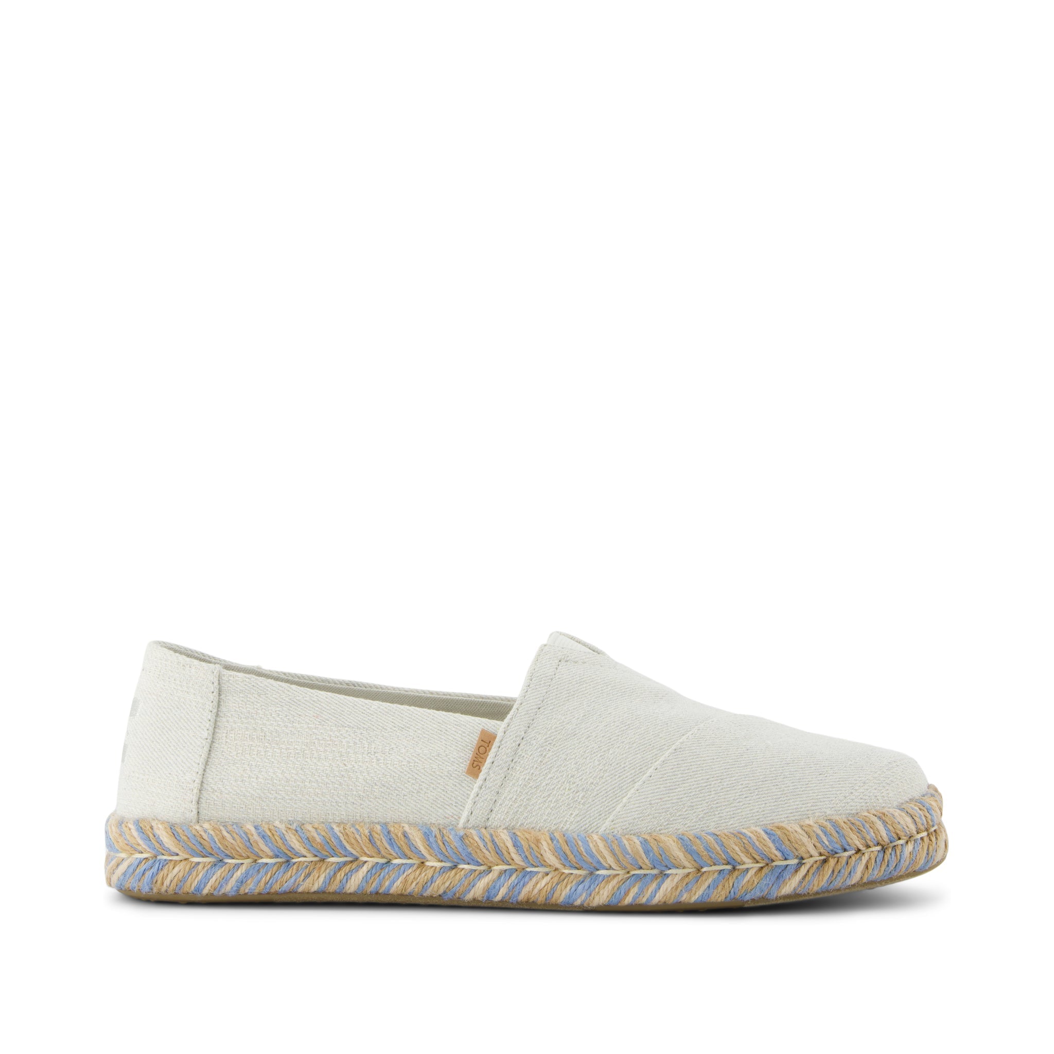 Alpargata Rope 2.0 Espadrille - White Onyx Textured Denim Side View
