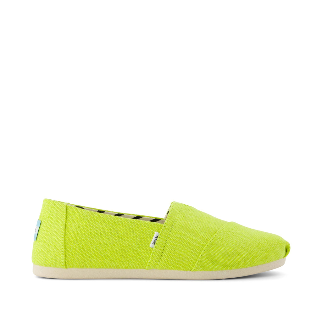 Alpargata Classic - Lime Heritage Canvas Side View