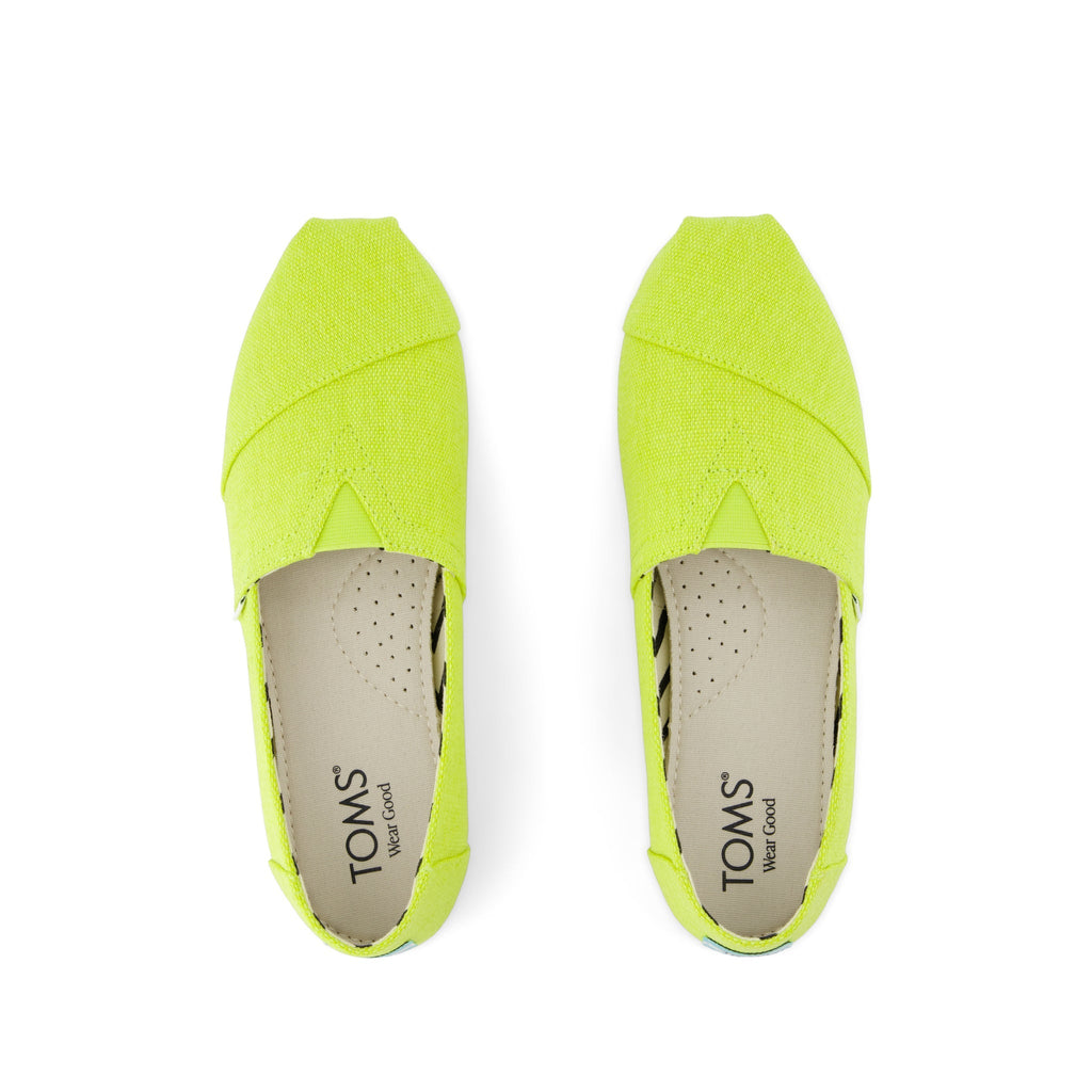 Alpargata Classic - Lime Heritage Canvas Top View