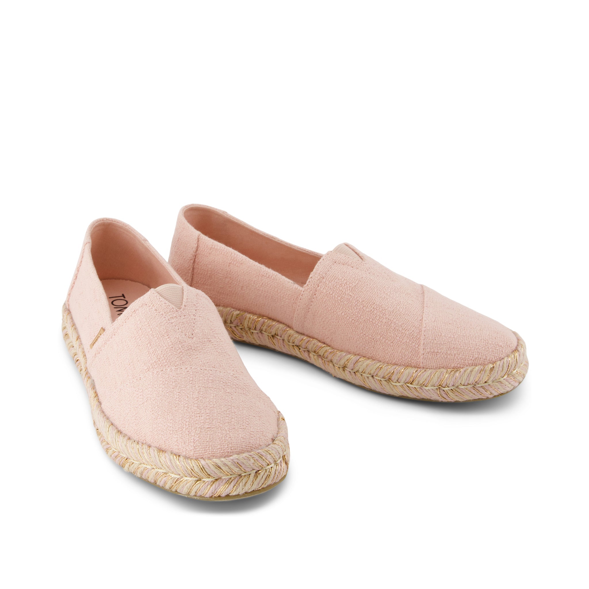 Alpargata Rope 2.0 Espadrille - Pale Rose Two Tone Slub Front View