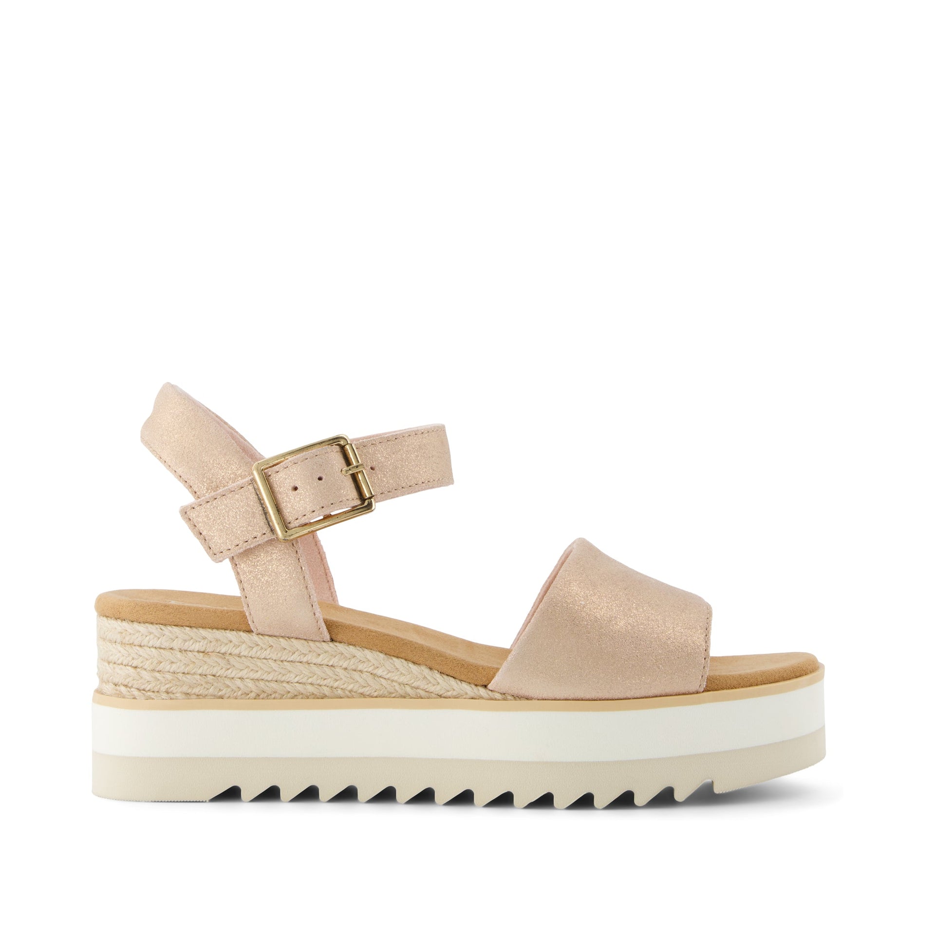 Diana Keilsandale - Hellrosa Metallic-Wildleder