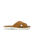 Mae Crossover Sandale - Karamellbraunes Leder