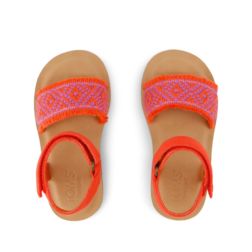Remi Sandal - Flame Diamond Strap Top View
