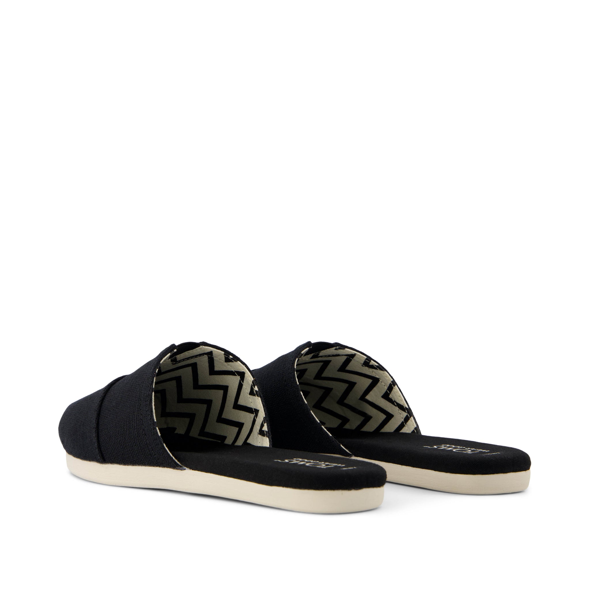 Alpargata Mule Black Heritage Canvas Back View