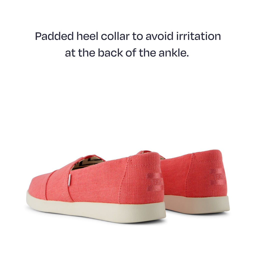alpargata plus - padded hee collar to avoid irritation at the back of the ankle