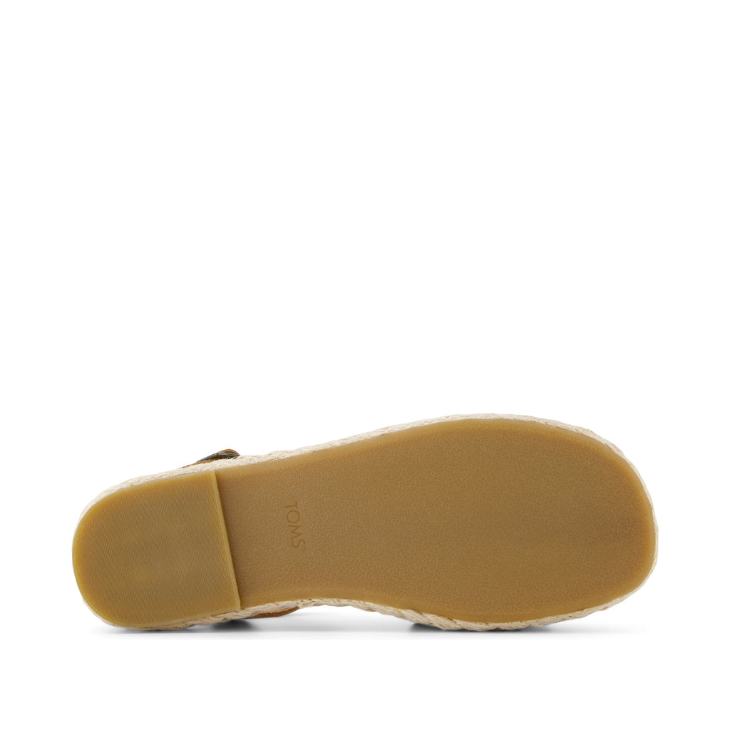 Abby Platform Sandal - Leopard Print Suede/Leather Bottom Sole View