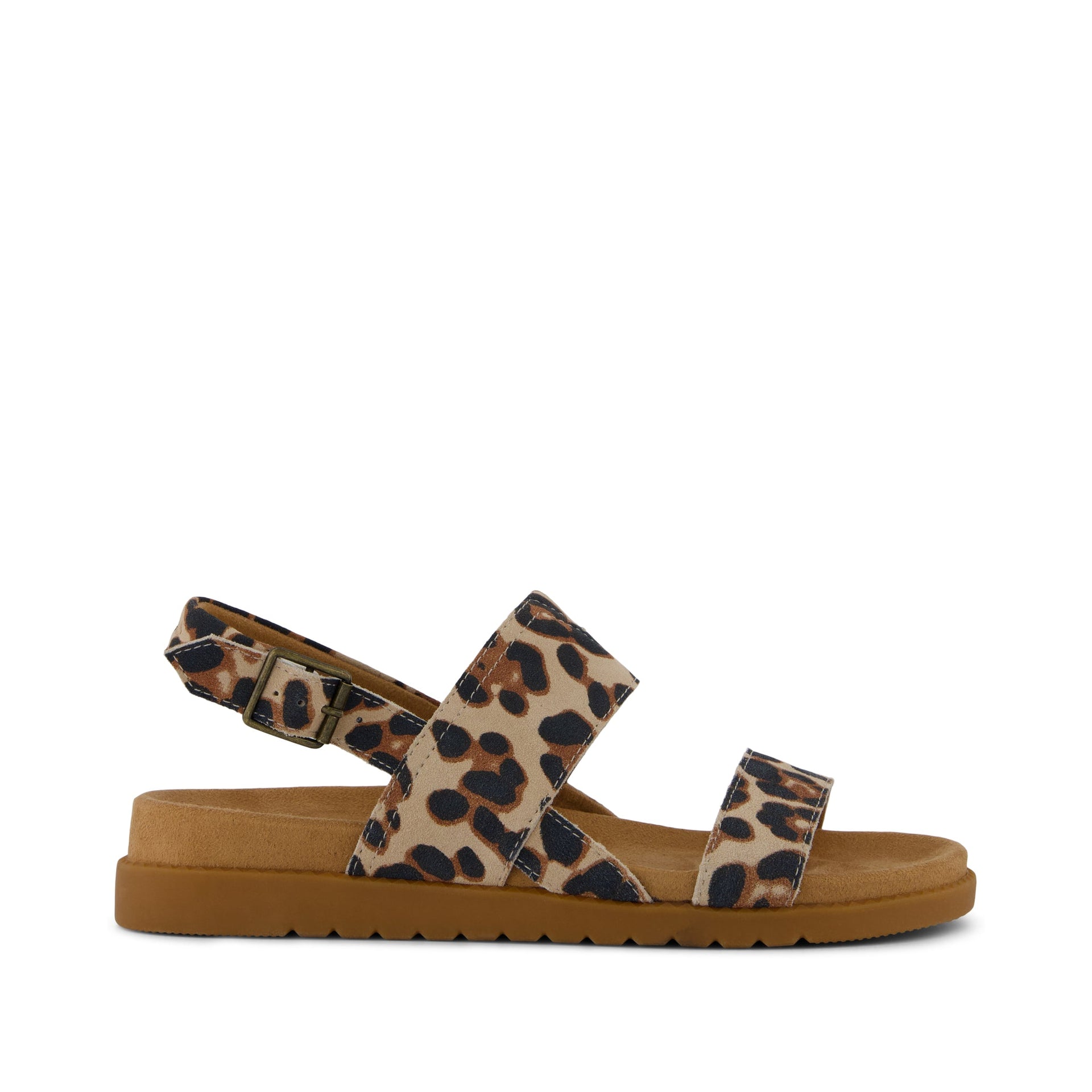 Marin Sandale - Wildleder mit Leopardenprint