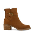 Hailey Stiefel mit Schnalle - Wasserabweisendes Wildleder bernsteinbraun